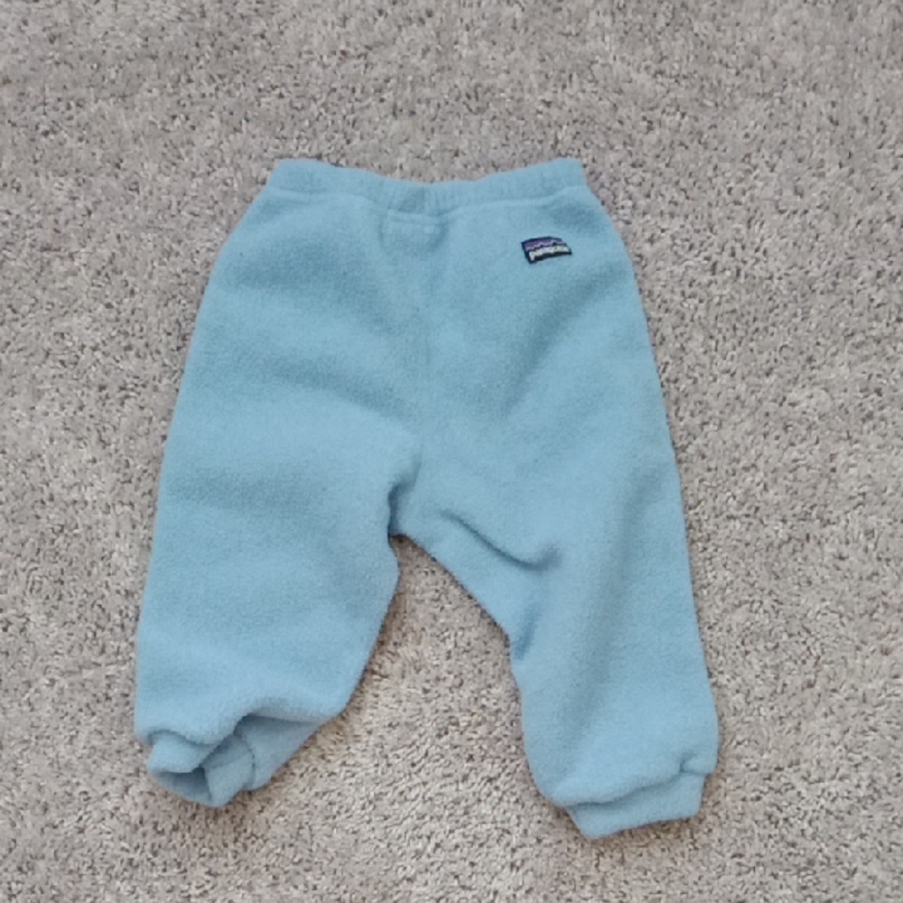 Patagonia Light Blue Fleece Joggers for Kids